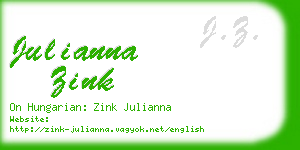 julianna zink business card